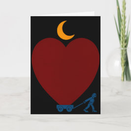 De Kaart van de Valentijnsdag met Hart
