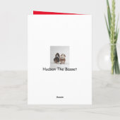 De kaart van de Valentijnsdag van Basset Hound (Achterkant)