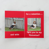 De kaart van de Valentijnsdag van Basset Hound (Binnen)