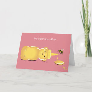 De Kaart van de Valentijnsdag van de Bij van de