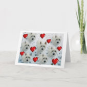 De Kaart van de Valentijnsdag van de Harten van (Achterkant)