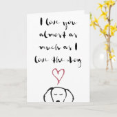 De Kaart van de Valentijnsdag van de hond (Gele Bloem)