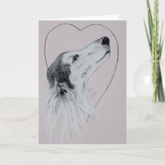 De Kaart van de Valentijnsdag van de Hond van (Voorkant)