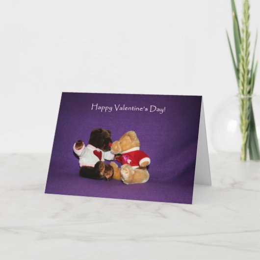 De Kaart van de Valentijnsdag van de Kus van de (Voorkant)