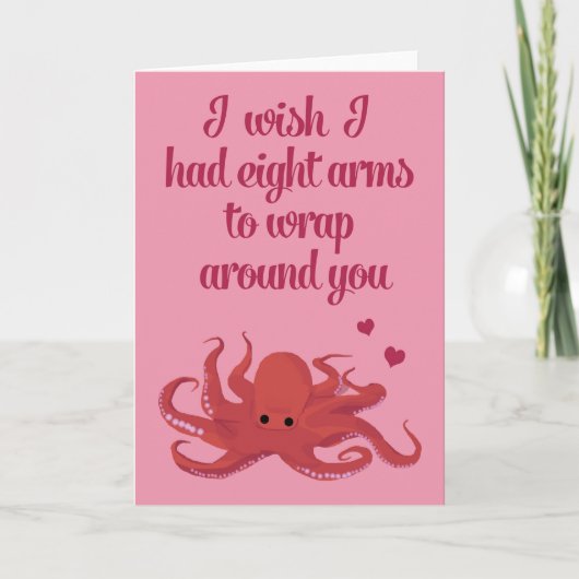 De Kaart van de Valentijnsdag van de octopus (Voorkant)