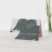 De Kaart van de Valentijnsdag van de olifant (Achterkant)