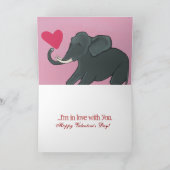 De Kaart van de Valentijnsdag van de olifant (Binnen)