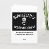 De Kaart van de Valentijnsdag van de piraat - (Achterkant)