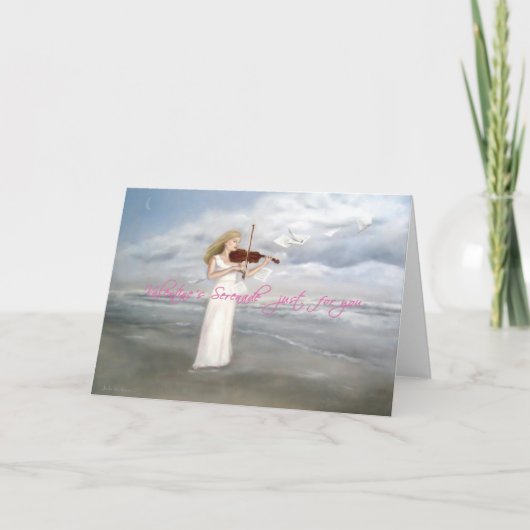 De kaart van de Valentijnsdag van de serenade (Voorkant)