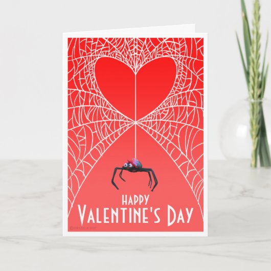 De Kaart van de Valentijnsdag van de spin (Voorkant)