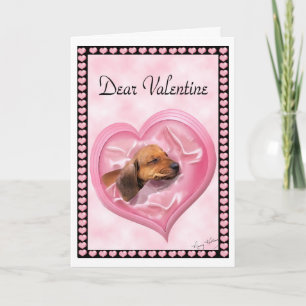 De Kaart van de Valentijnsdag van de tekkel