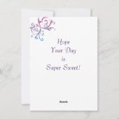 De Kaart van de Valentijnsdag van de turner (Achterkant)