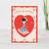 De Kaart van de Valentijnsdag van dochters (Voorkant)