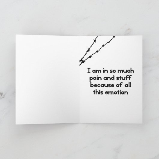 De Kaart van de Valentijnsdag van Emo (Binnen)