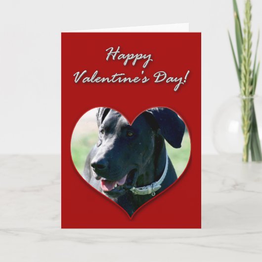 De Kaart van de Valentijnsdag van great dane (Voorkant)
