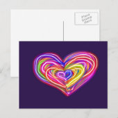 De Kaart van de Valentijnsdag van het briefkaart (Voorkant / Achterkant)