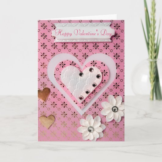 De Kaart van de Valentijnsdag van het hart (Voorkant)