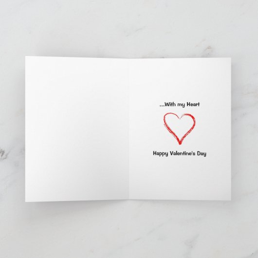 De Kaart van de Valentijnsdag van het Hart van de (Binnen)