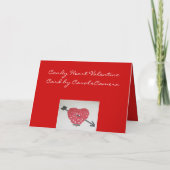 De Kaart van de Valentijnsdag van het Hart van het (Achterkant)