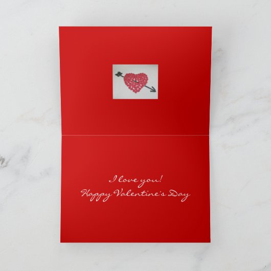 De Kaart van de Valentijnsdag van het Hart van het (Binnen)