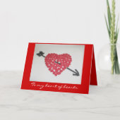 De Kaart van de Valentijnsdag van het Hart van het (Voorkant)