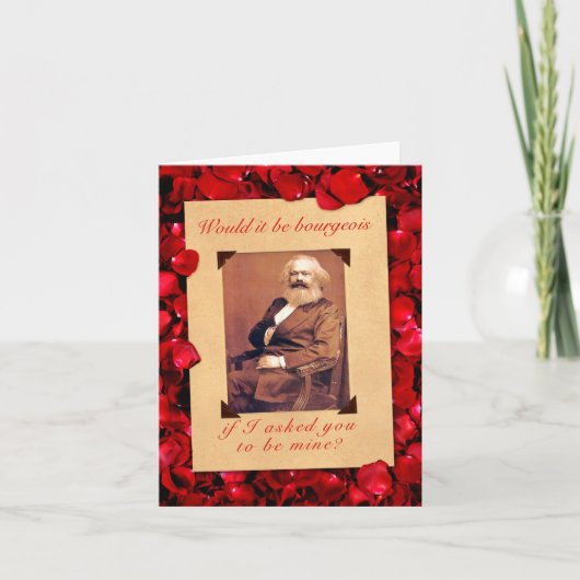 De Kaart van de Valentijnsdag van Karl Marx (Voorkant)
