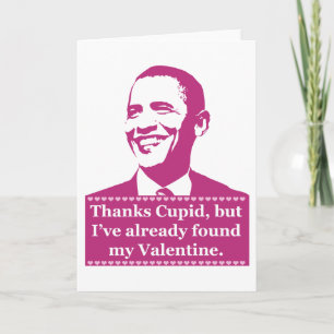 De Kaart van de Valentijnsdag van Obama