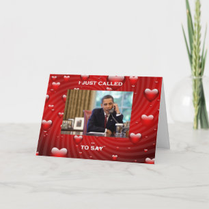 De Kaart van de Valentijnsdag van Obama van Barack
