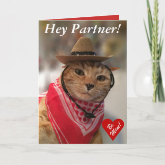 De kaart van de Valentijnsdag voor kattenminnaars