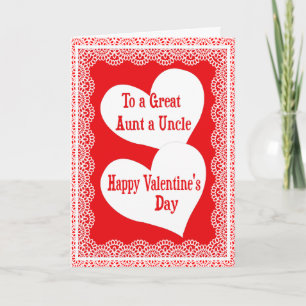 De Kaart van de Valentijnsdag voor Tante en Oom