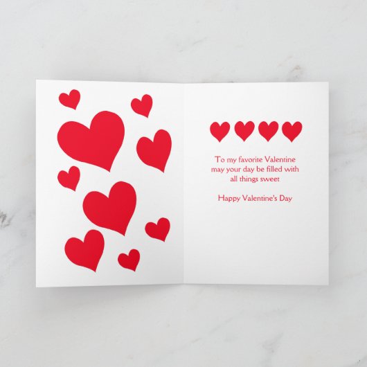 De Kaart van de Valentijnsdag voor Zoon (Binnen)