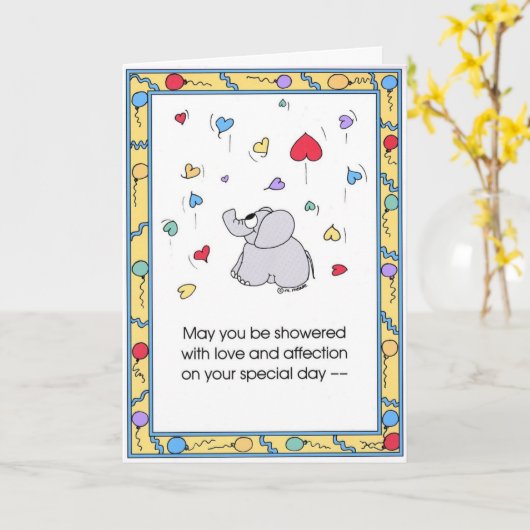 De Kaart van de VERJAARDAG (Gele Bloem)