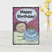 De kaart van de verjaardag, aan aandeel (Gele Bloem)