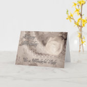 De kaart van de verjaardag aan een prachtige dame (Gele Bloem)