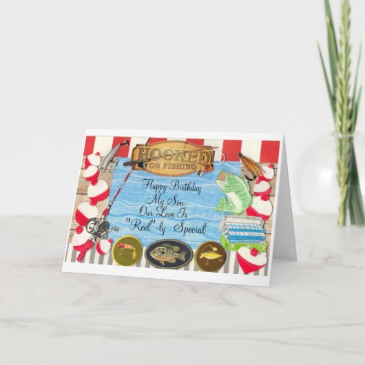 De kaart van de verjaardag aan Mijn Speciale Zoon (Voorkant)