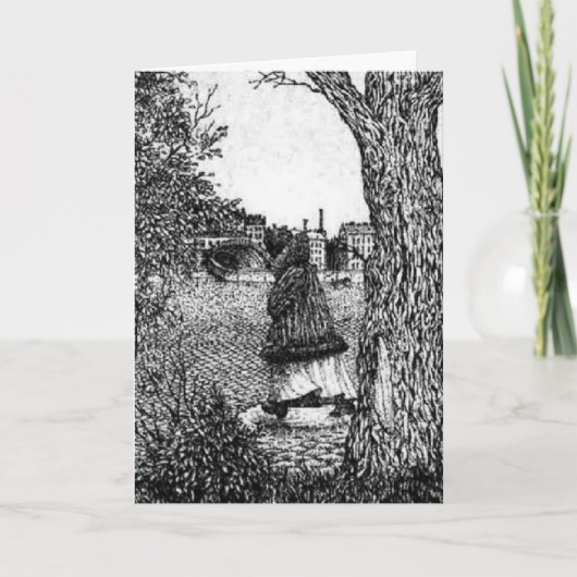 De kaart van de verjaardag - Anoniem gezicht (Voorkant)