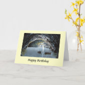 De Kaart van de verjaardag - Blauwe Grot, Capri, (Gele Bloem)