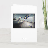 De Kaart van de verjaardag: Het met een skateboard (Achterkant)