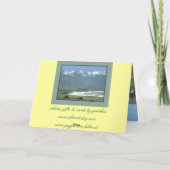 De Kaart van de verjaardag - Kaikoura Oceanside, (Achterkant)