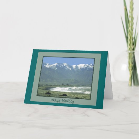 De Kaart van de verjaardag - Kaikoura Oceanside, (Voorkant)