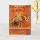 De Kaart van de verjaardag met de Vlinder en het (Gele Bloem)