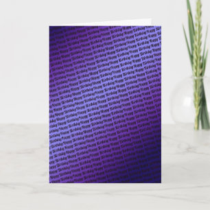 De kaart van de verjaardag met het herhalen van