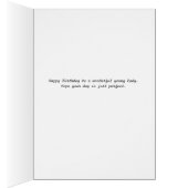 De Kaart van de verjaardag met Ontwerper Vogels in (Binnen (Rechts))