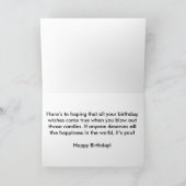 De Kaart van de verjaardag met Robin (Binnen)