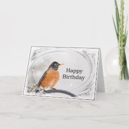 De Kaart van de verjaardag met Robin