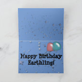 De Kaart van de verjaardag met Vreemdeling, (Binnen)