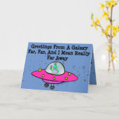 De Kaart van de verjaardag met Vreemdeling, (Gele Bloem)