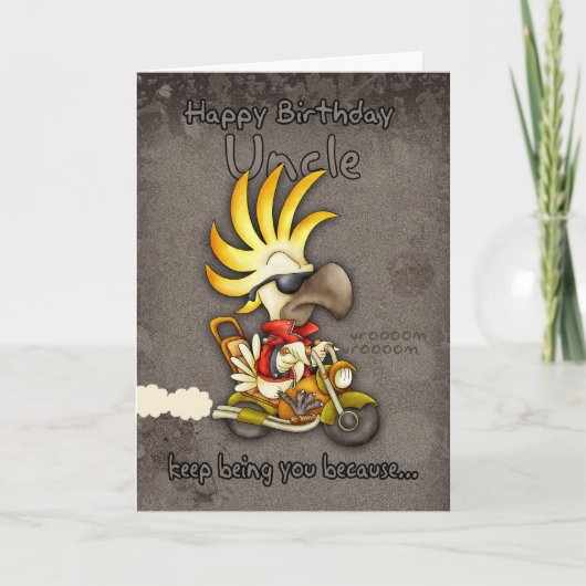 De Kaart van de verjaardag - Oom Birthday Card - (Voorkant)