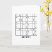 DE KAART VAN DE VERJAARDAG SUDOKU (Gele Bloem)