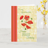 De Kaart van de Verjaardag van augustus voor (Gele Bloem)